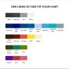 tank top color chart - Iron Maiden Shop