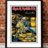 Iron Maiden Piece of Mind Poster 1983 Framed Web - Iron Maiden Shop