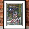 Iron Maiden Somewhere in Time Poster 1986 Framed Web - Iron Maiden Shop