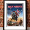 Iron Maiden The Trooper Poster 1983 Framed Web - Iron Maiden Shop