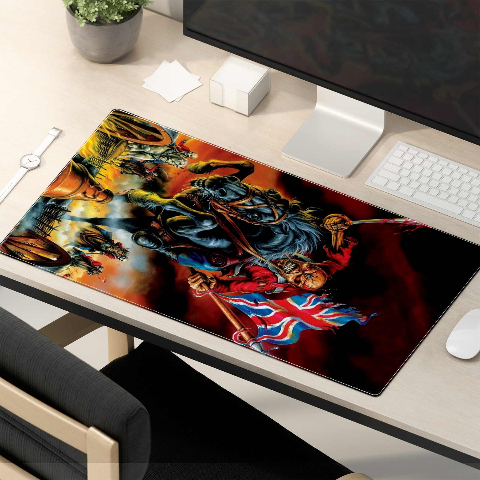 The Trooper Iron Maiden Rock Mouse Pad